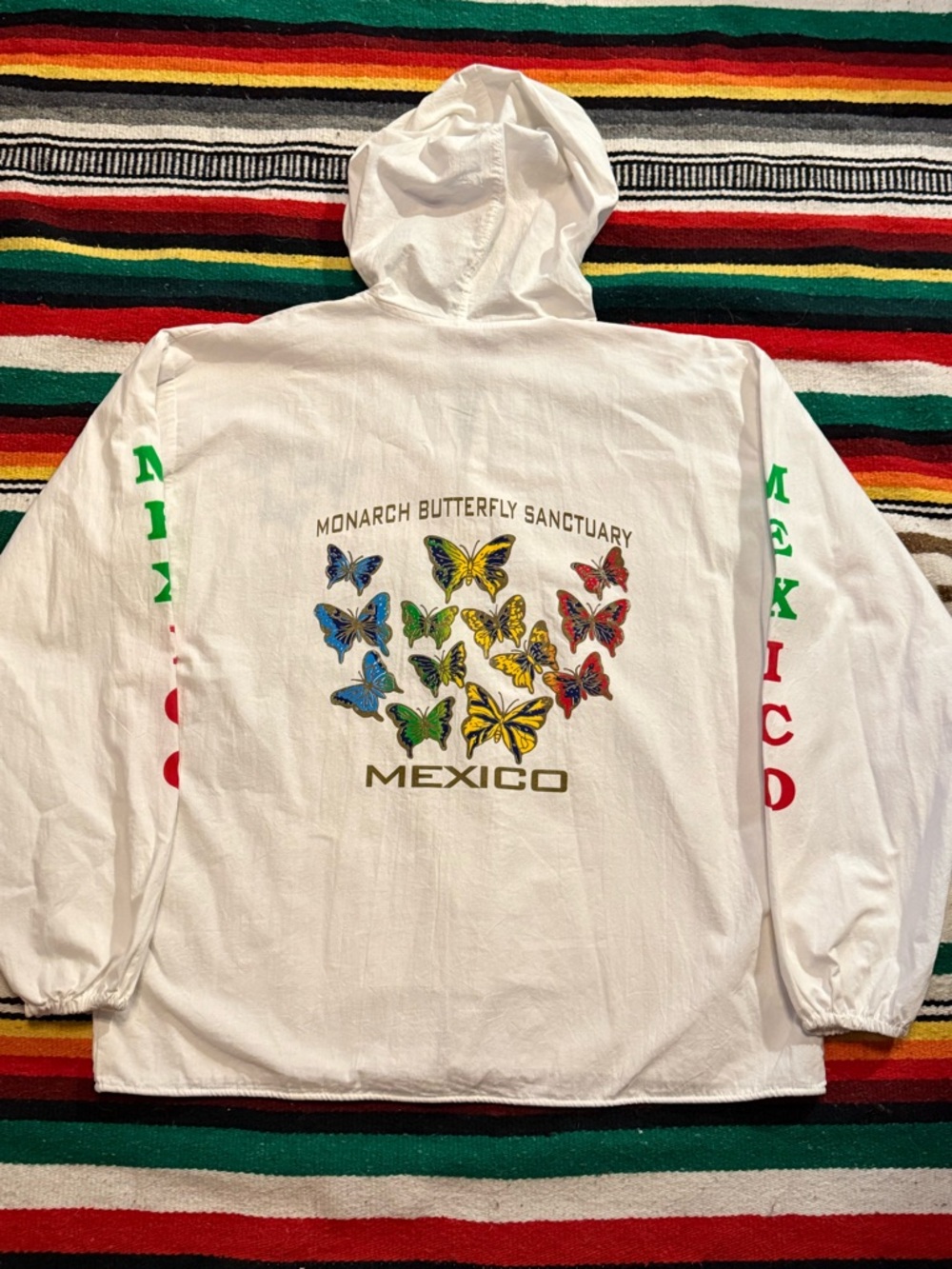 Monarch Butterfly Sanctuary Mexico White Hooded Jacket